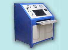 銅質(zhì)散熱器、鋁質(zhì)散熱器、中冷器、機(jī)油冷卻器、蒸發(fā)器和冷凝器爆破試驗(yàn)臺(tái)